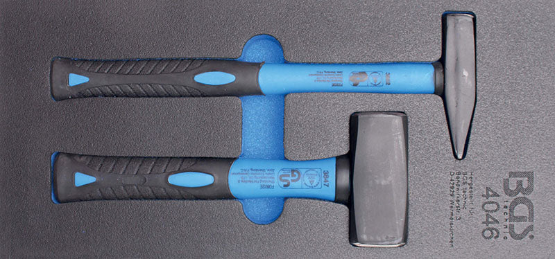 MODULO PER CARRELLO: 2 PEZZI, MAZZETTA E MARTELLO BGS4046