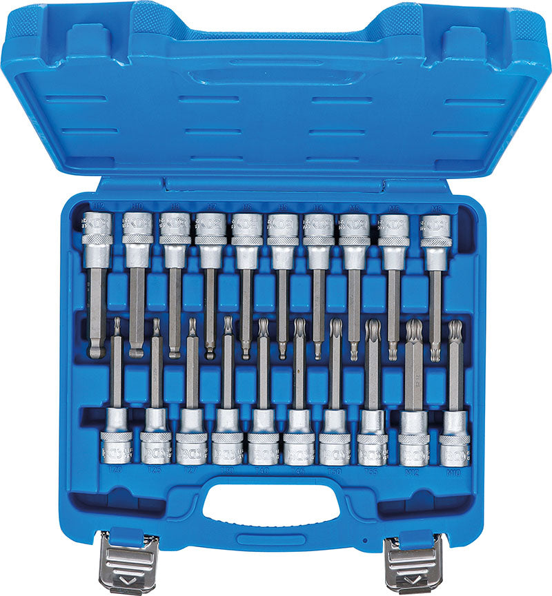 SET 20 PEZZI, CHIAVI A BUSSOLA MASCHIO CON TESTA SFERICA, ESAGONALI, TORX, XZN BGS5170