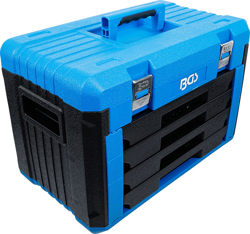 SET 300 PEZZI, BUSSOLE ESAGONALI 1/4" / 3/8" / 1/2", MISURE METRICHE ED IN POLLICI BGS74000