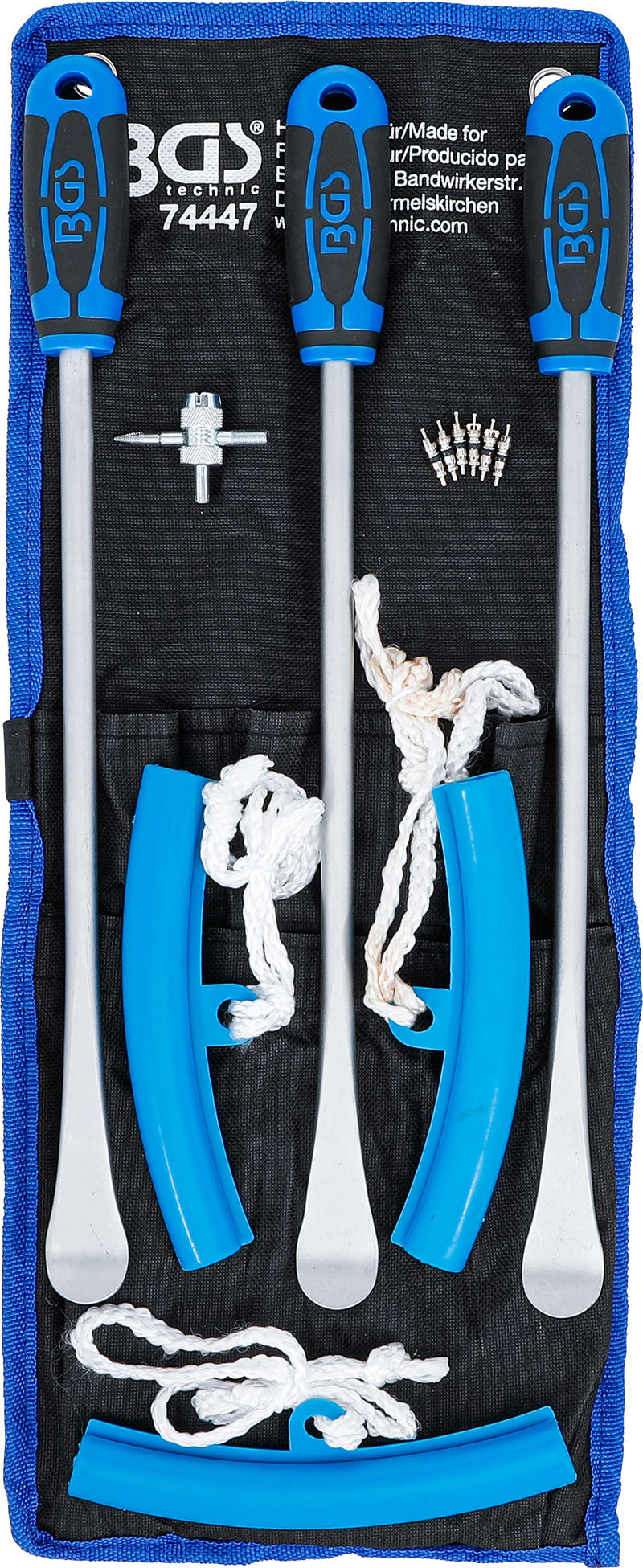 SET 13 PEZZI, LEVE PER PNEUMATICI E PROTEZIONI BORDI, PER MOTOCICLI BGS74447