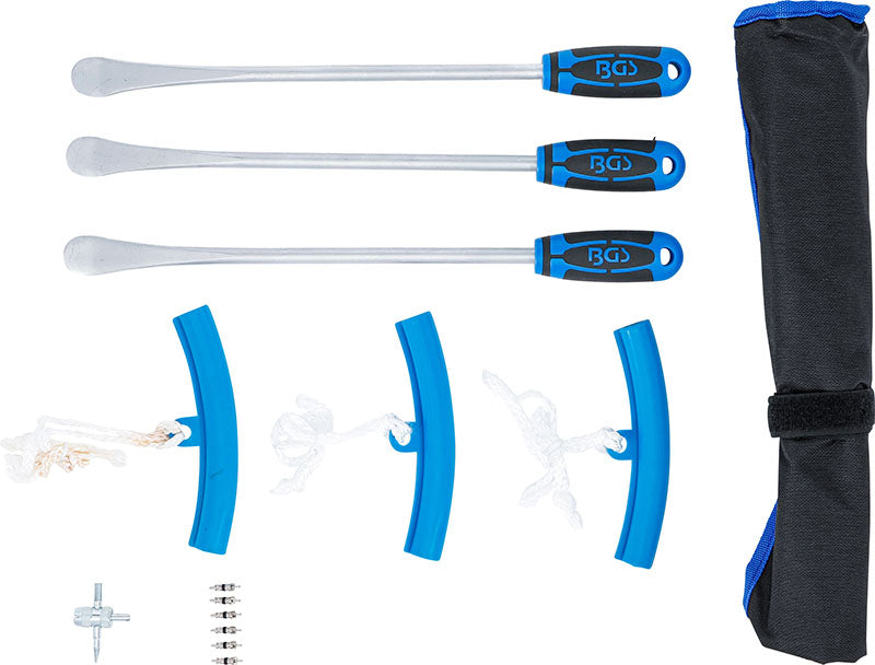 SET 13 PEZZI, LEVE PER PNEUMATICI E PROTEZIONI BORDI, PER MOTOCICLI BGS74447