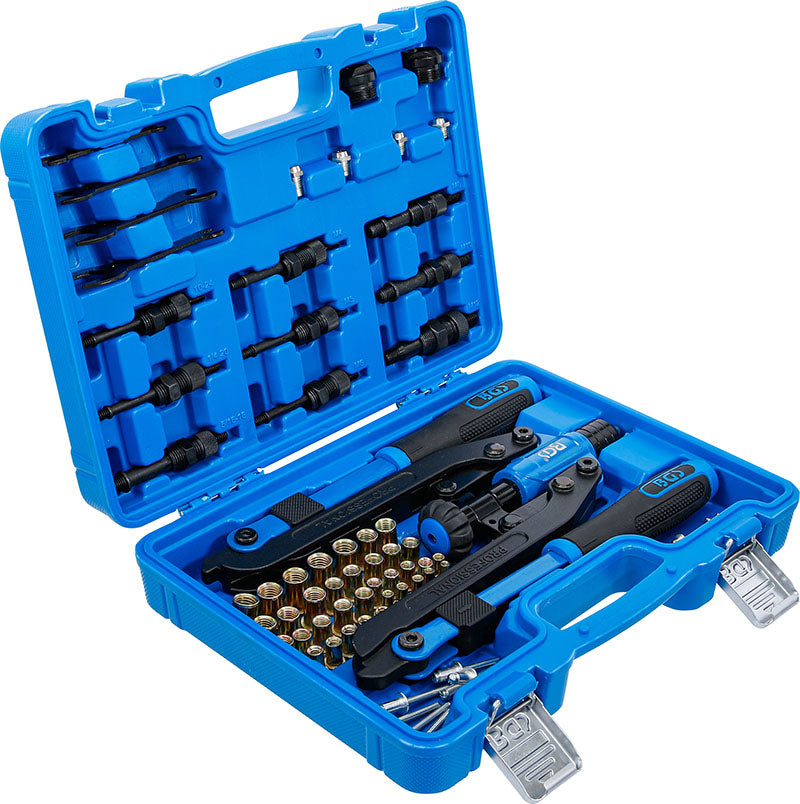 SET RIVETTATRICE, BRACCIO LUNGO, PER RIVETTI E RIVETTI FILETTATI BGS74579