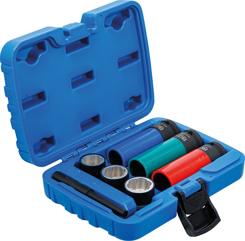 SET 7 PEZZI, ESTRATTORI & BUSSOLE A MACCHINA RIVESTITE, ATT. 1/2", 17/19/21 MM BGS7510