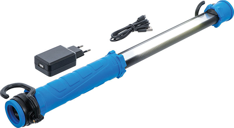 LAMPADA DA LAVORO PORTATILE, COB-LED, CON GANCIO, PER BGS 85306