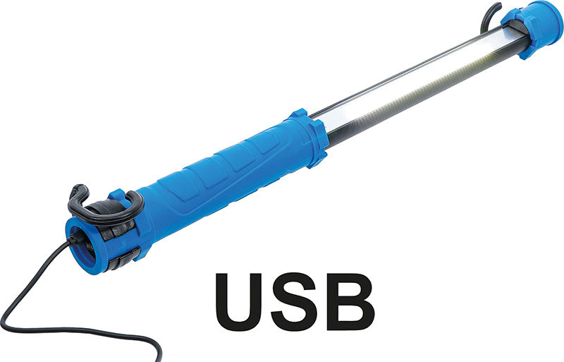 LAMPADA DA LAVORO PORTATILE, COB-LED, CON GANCIO, PER BGS 85306