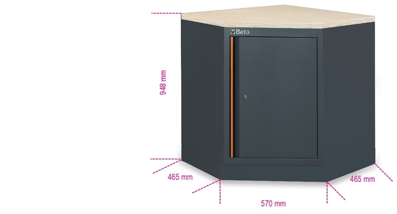 Modulo inferiore angolare per arredo officina C45PRO 2.0 Beta C45PRO 2.0 CAI/W