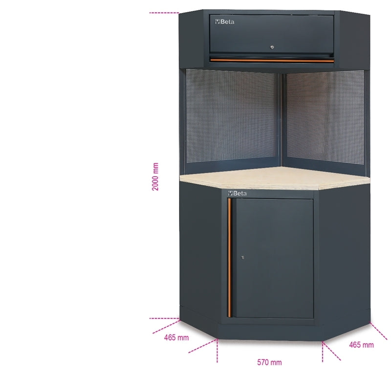 Angolo completo autoportante per arredo officina C45PRO 2.0 Beta C45PRO 2.0 CORNER/W