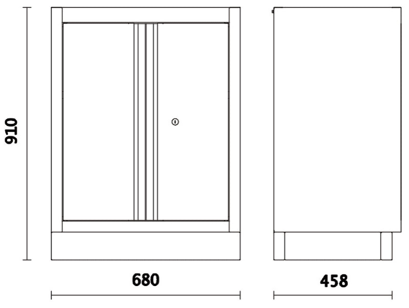 Modulo fisso con 2 antine per arredo officina C45PRO 2.0 Beta C45PRO 2.0 MA