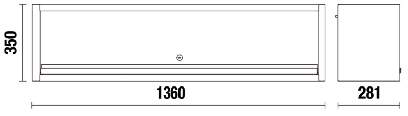 Pensile a muro lungo per banco arredo officina C45PRO 2.0 Beta C45PRO 2.0 PML