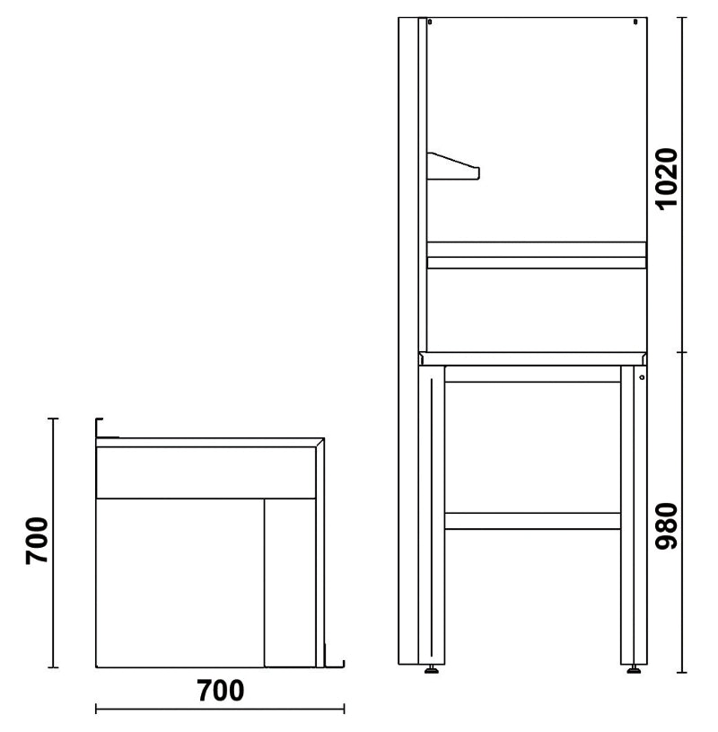 Angolo completo autoportante Beta C55AC
