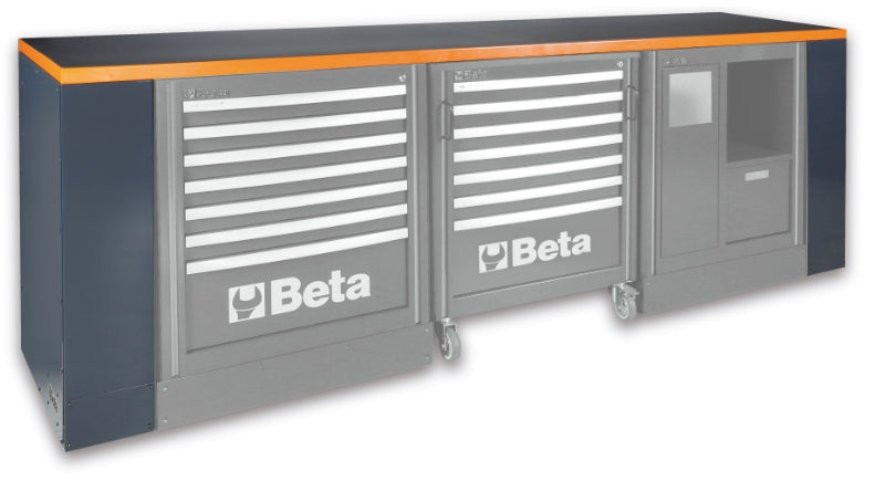 Banco da lavoro da 2,8 metri per arredo officina RSC55 Beta C55B/2,8