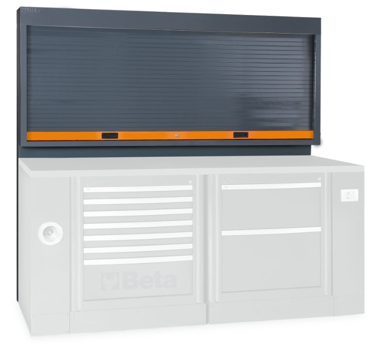 Parete portautensili con tapparella per arredo officina Beta C55PS
