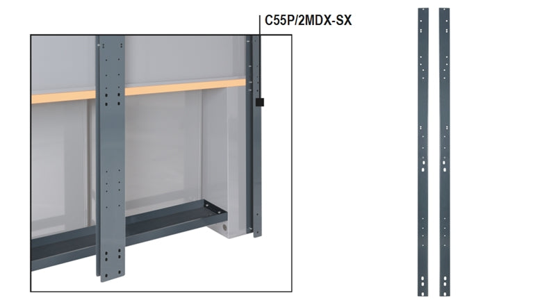 Coppia di montanti DX-SX pareti Beta C55P/2MDX-SX