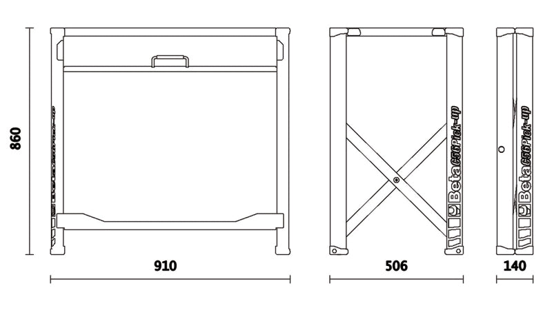 Banco da lavoro pieghevole, versione Light Beta C56PL O