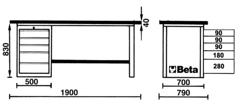 Banco da lavoro MasterCargo Beta C57SC