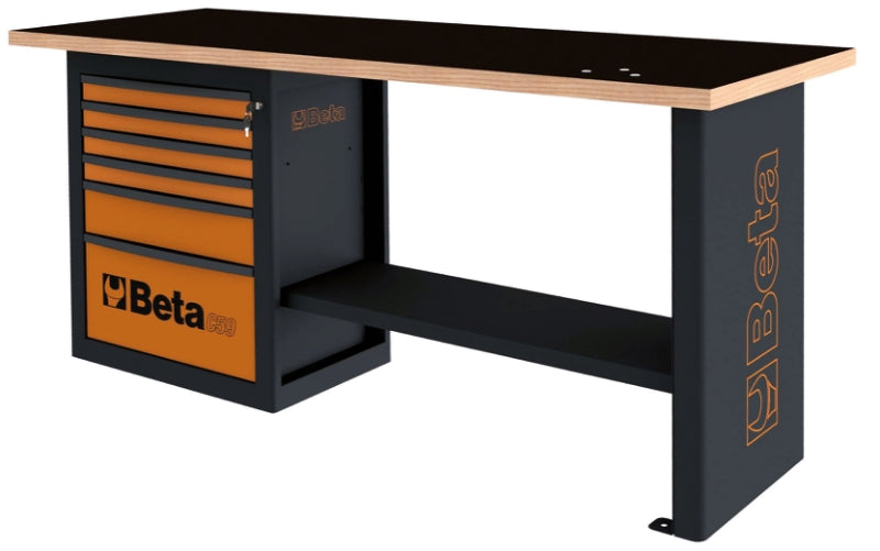 Banco da lavoro "Endurance" con 1 cassettiera da 6 cassetti Beta C59A