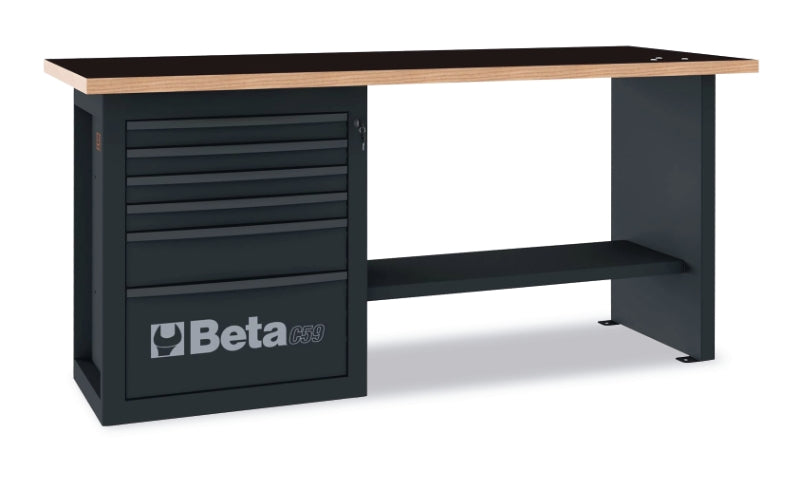 Banco da lavoro "Endurance" con 1 cassettiera da 6 cassetti Beta C59A