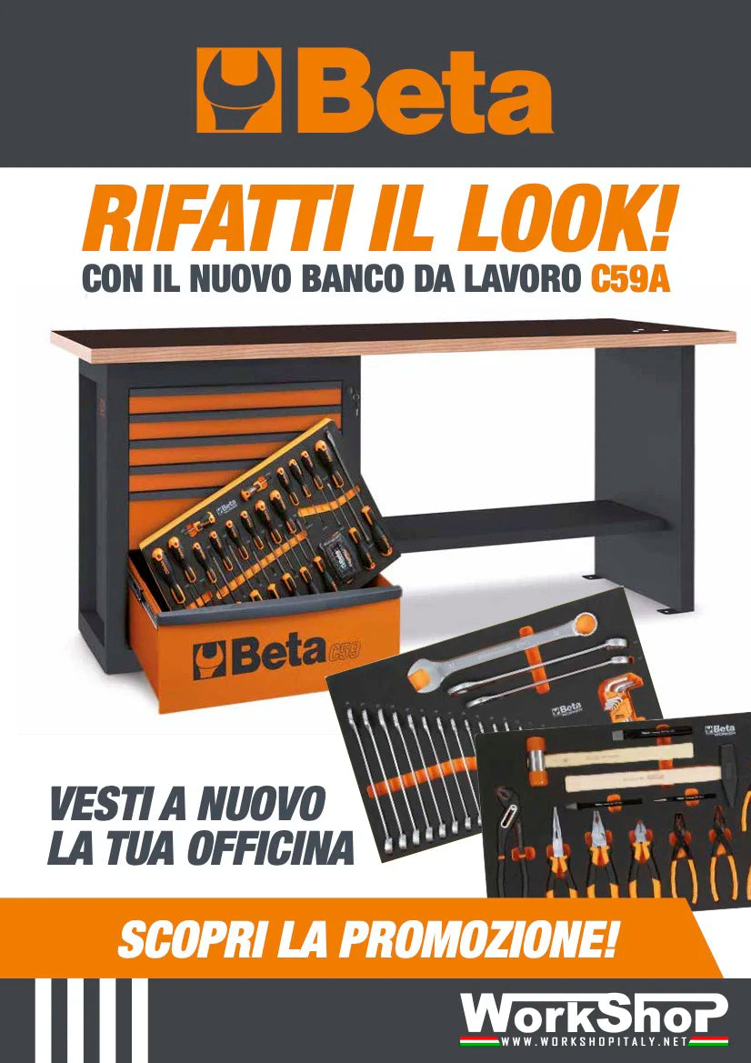 Promozione Banco da lavoro "Endurance" con 1 cassettiera da 6 cassetti Beta C59A + 90 utensili
