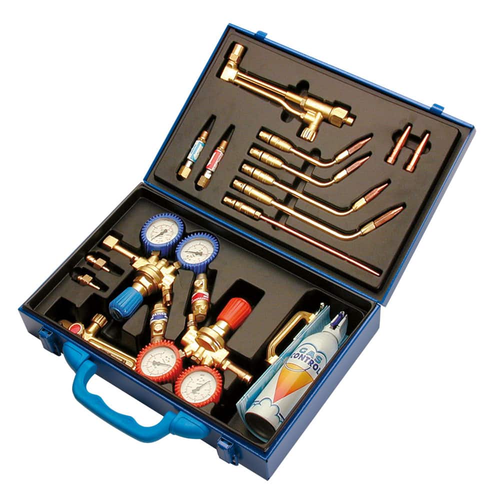 KIT IN CASSETTA MAXI ACETILENE CON RIDUTTORI Oxyturbo