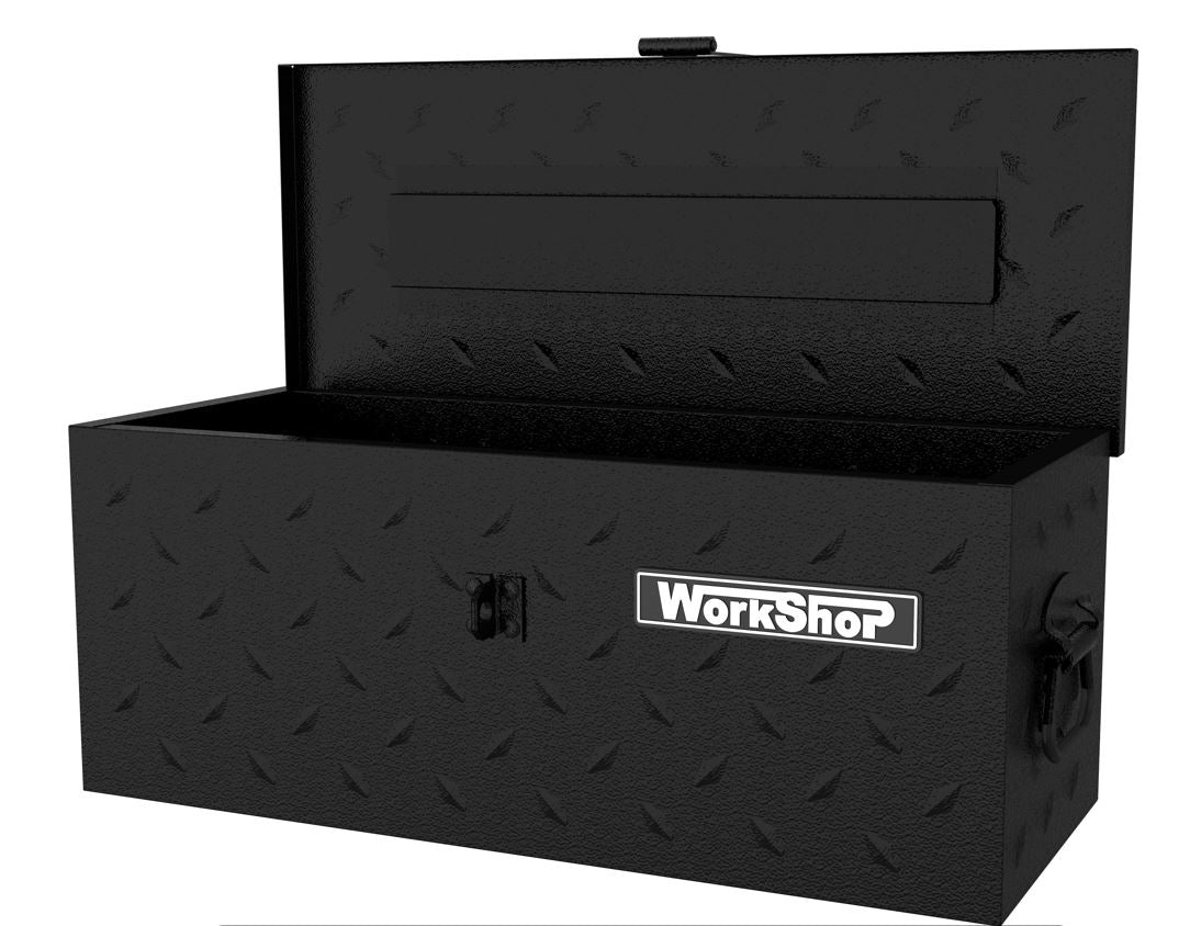 Cassa porta attrezzi Workshopitaly 552x226x219mm Total Black Lamiera Mandorlata