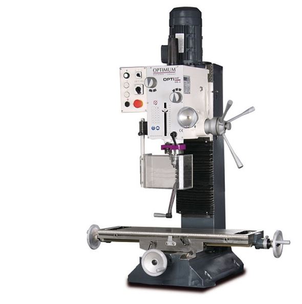 Trapano fresatrice Optimum MB 4 con cambio a 12 velocità 1,1/1,5kW 400V