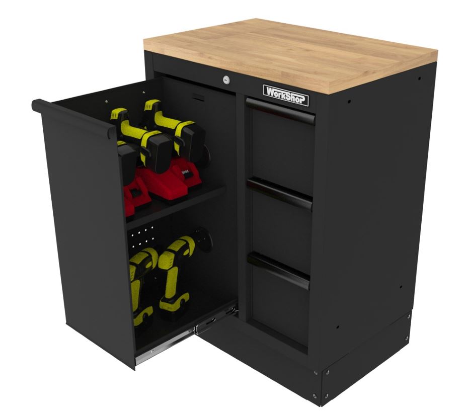 Mobile utensili elettrici per Arredo Officina Workshopitaly MPS Total Black