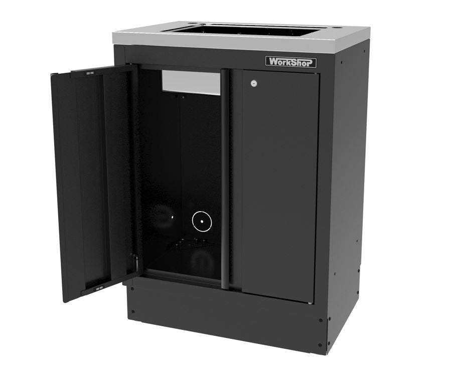 Mobile Officina Workshopitaly MPS con 2 antine e lavello inox Total Black