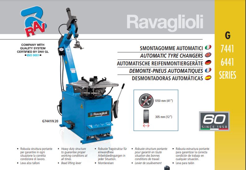 Smontagomme Ravaglioli G7441V.22