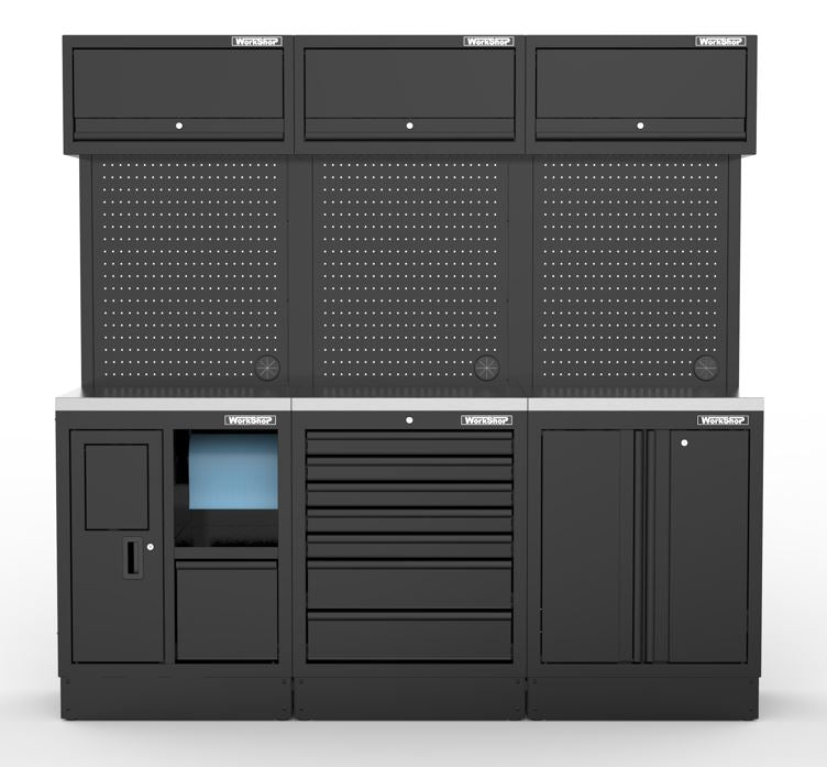 Arredo Officina Workshopitaly MPS 06 inox 2mt. Total Black