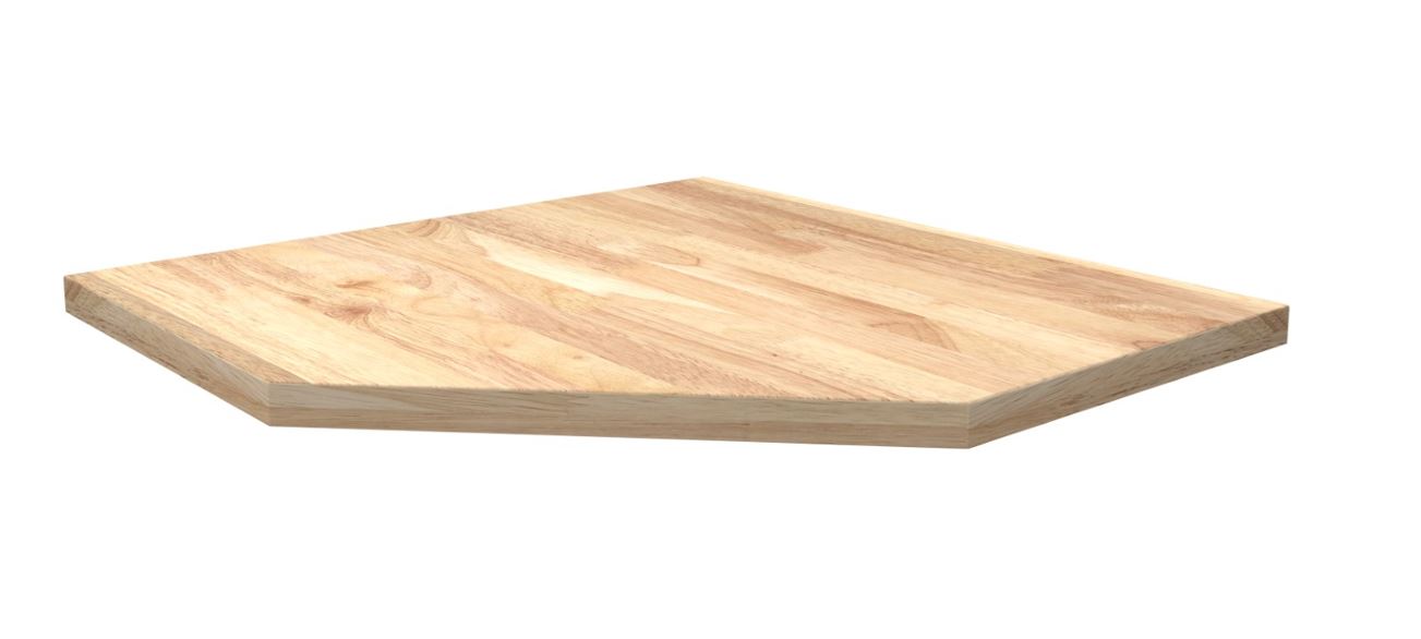 Piano Legno angolare TOP RUBBER WOOD Arredo Officina Workshopitaly MPS