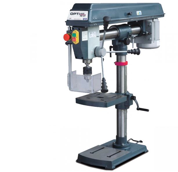 Trapano radiale Optimum RB 6T 750W per alluminio, legno e plastica