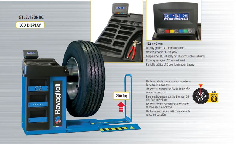 Equilibratrice Ravaglioli per autocarri GTL2.120NRC