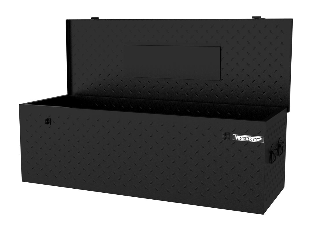 Cassa porta attrezzi Workshopitaly 1380x494x440mm Total Black Lamiera Mandorlata
