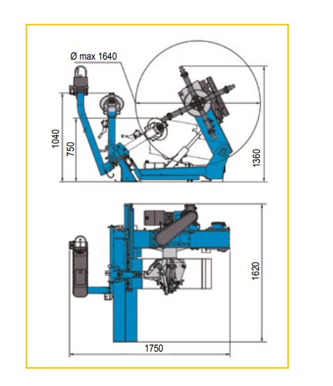 Smontagomme autocarro Ravaglioli G 96N