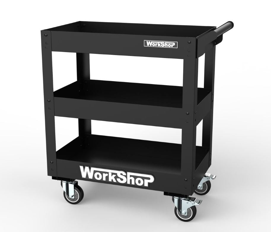 Carrello 3 ripiani Workshopitaly Total Black