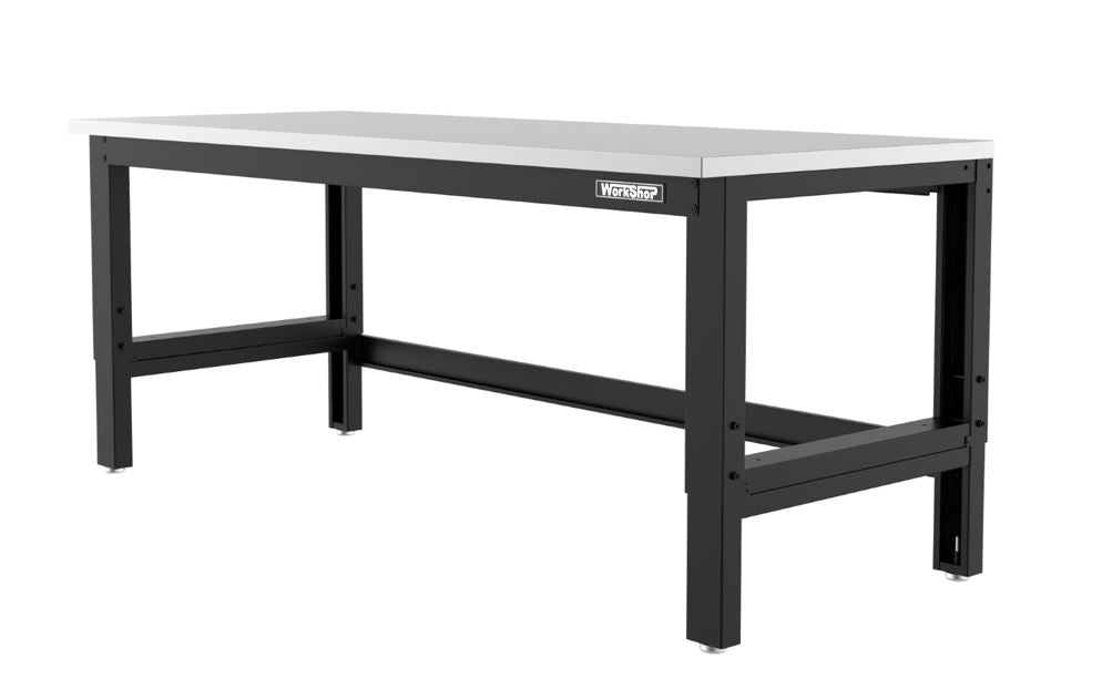 Banco da lavoro piano inox Workshopitaly 1830 x 725 mm altezza regolabile 759/1064mm