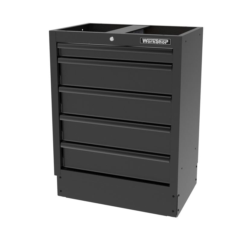 Mobile Officina Workshopitaly MPS con 5 cassetti Total Black