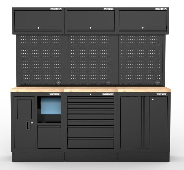 Arredo Officina Workshopitaly MPS 06 legno 2mt. Total Black