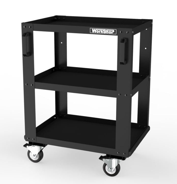 Carrello 3 ripiani per Officina Workshopitaly MPS Total Black