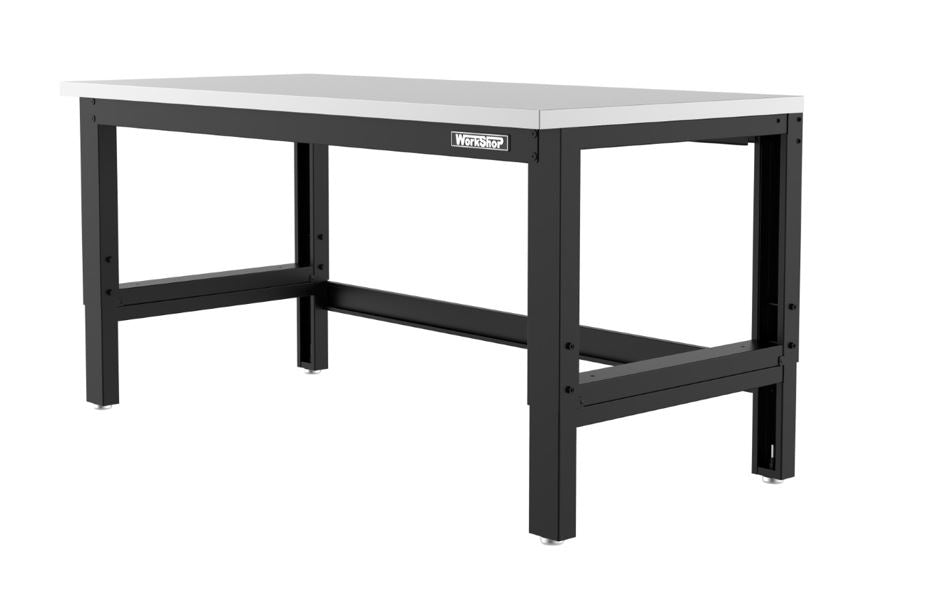Banco da lavoro piano inox Workshopitaly 1550 x 725 mm altezza regolabile 759/1064mm