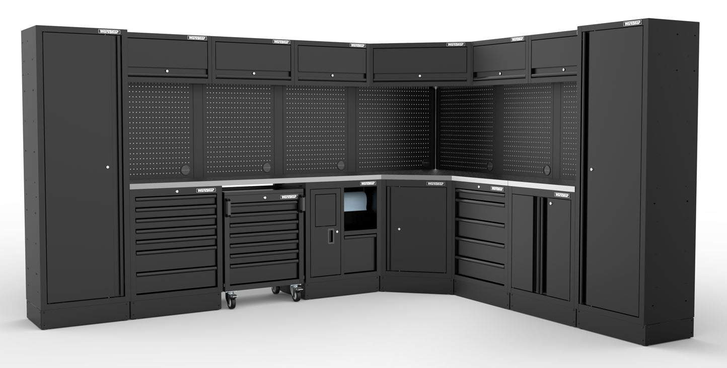 Arredo Officina Workshopitaly MPS 19 inox 3510 x 2830 mm Total Black