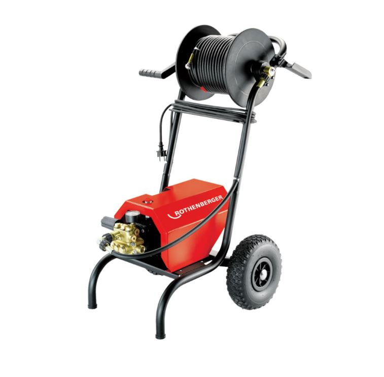 Apparecchio per la pulizia ad alta pressione HD 13/100 230V + tubo guida, 13l/100bar ROTHENBERGER