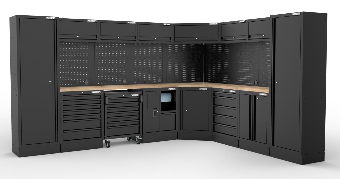 Arredo Officina Workshopitaly MPS 19 legno 3510 x 2830 mm Total Black