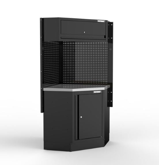 Mobile Angolare Arredo Officina Workshopitaly MPS Total Black Inox