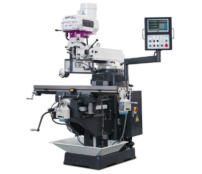 Trapano fresatrice multifunzione Optimum MF 4-B variazione meccanica velocità