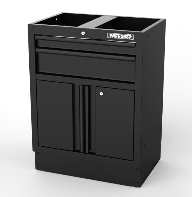 Modulo 2 Cassetti e 2 ante Workshopitaly MPS Total Black