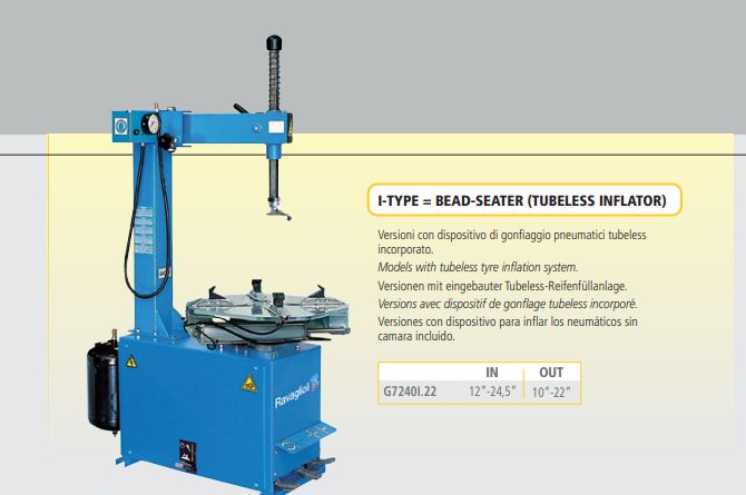 Smontagomme Ravaglioli G7240.22 SERIES per Moto