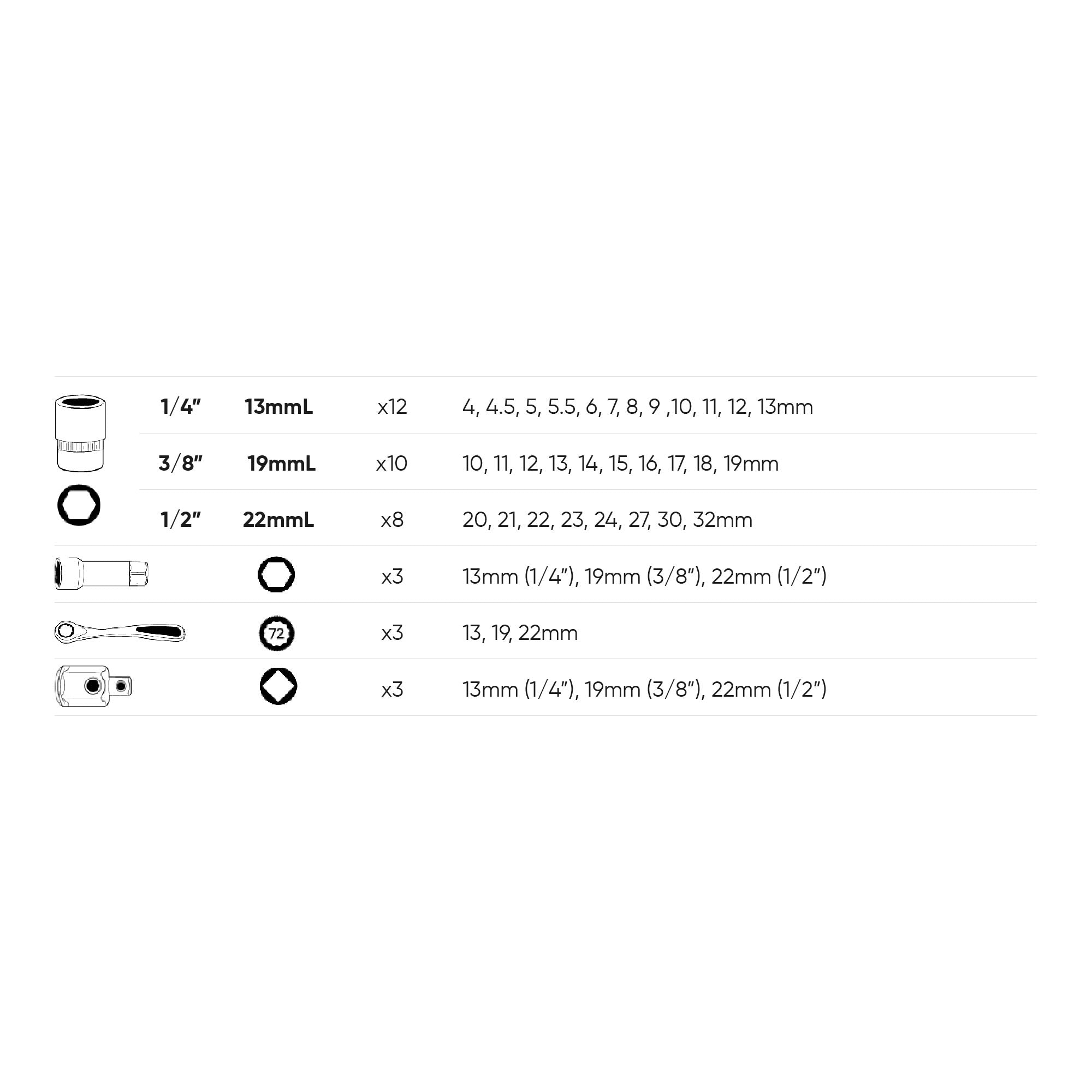 VALIGETTA DI UTENSILI GO-THROUGH DA 39 PEZZI CROMATI JBM 52418