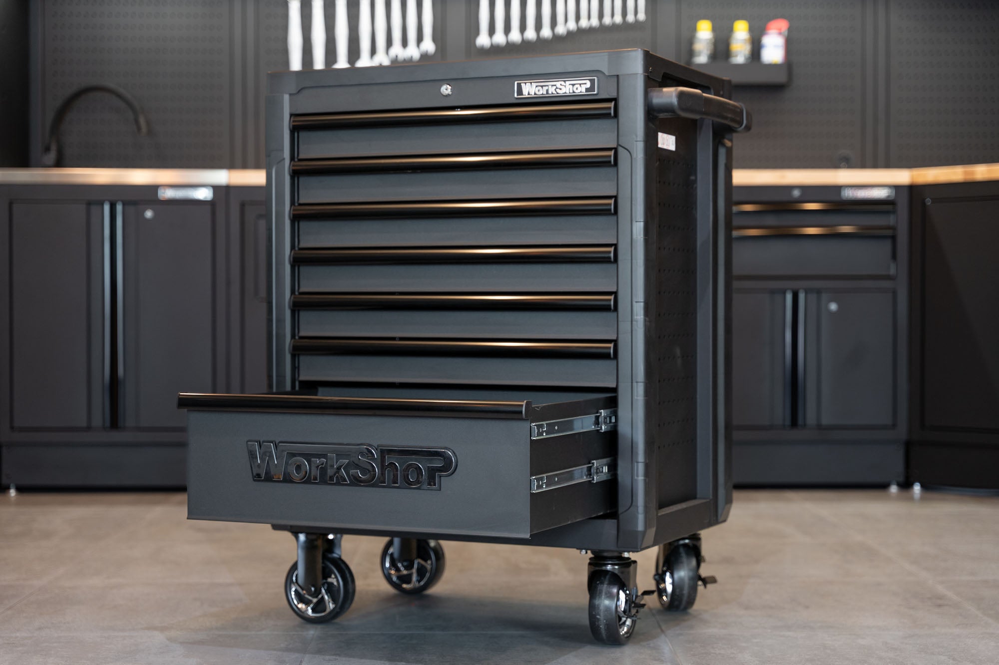Carrello 7 cassetti Workshopitaly TOP PERFORMANCE + set 172 utensili