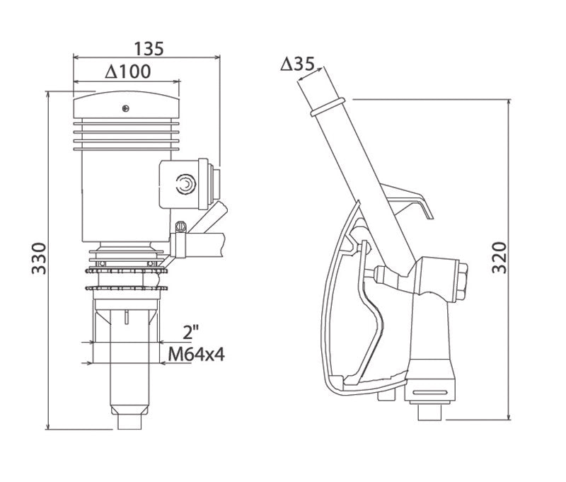 POMPA DI ASPIRAZIONE ELETTRICA gasoliio olio Fermec